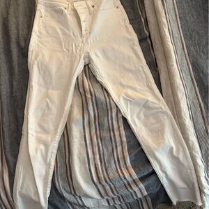 Madewell Skinny White Jeans